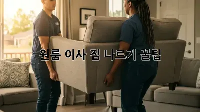 원룸 이사, 짐 나르기 꿀팁! 💪